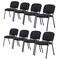 Set Of 8 Office Guest Chair Stackable Reception Chair Waiting Conference Room